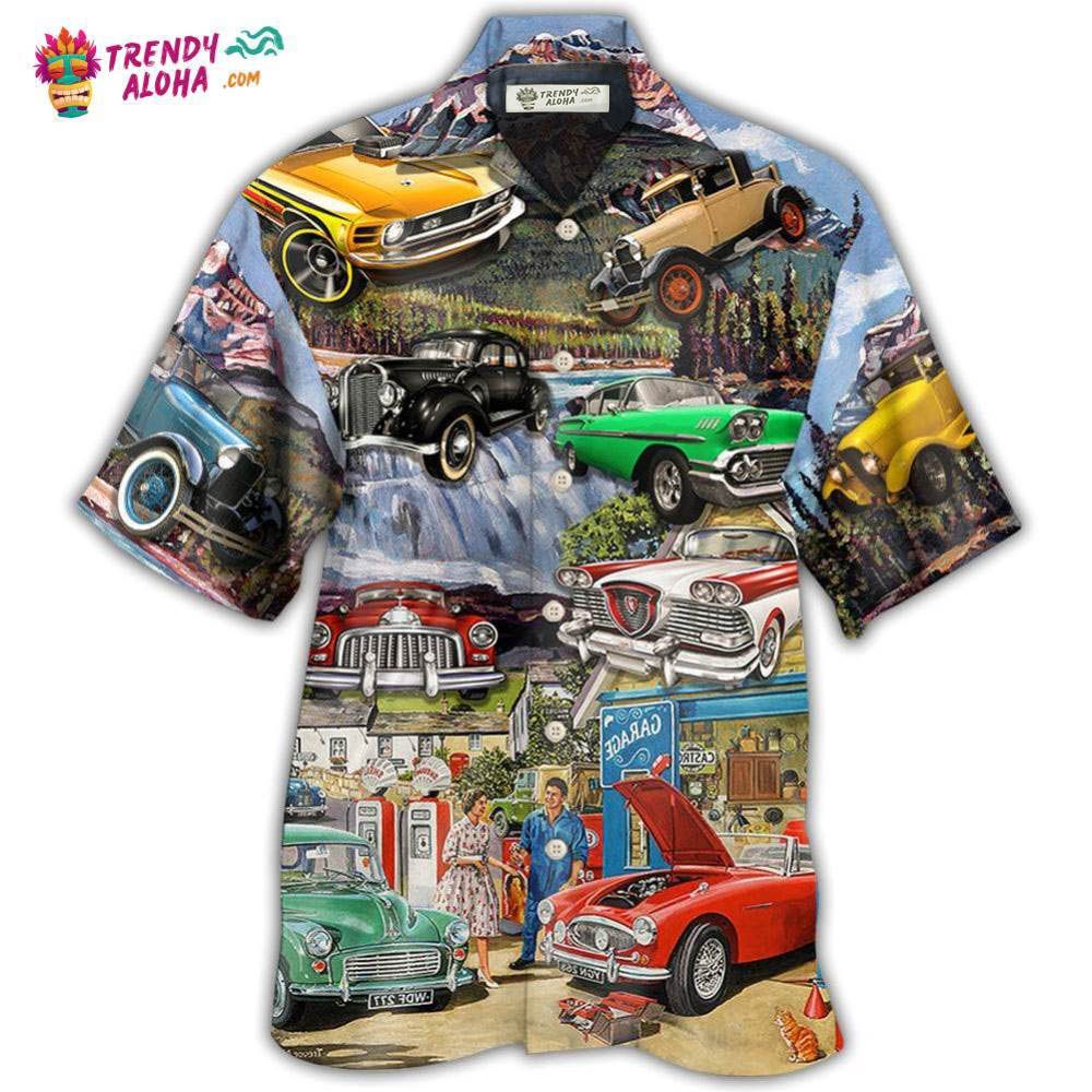 Car Classic Car Life Style Hawaiian Shirt - Trendy Aloha