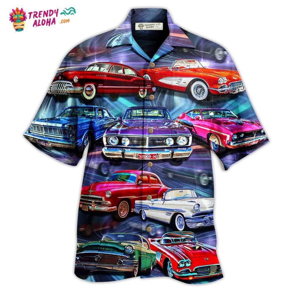 Car Color Mix Style Hawaiian Shirt - Trendy Aloha