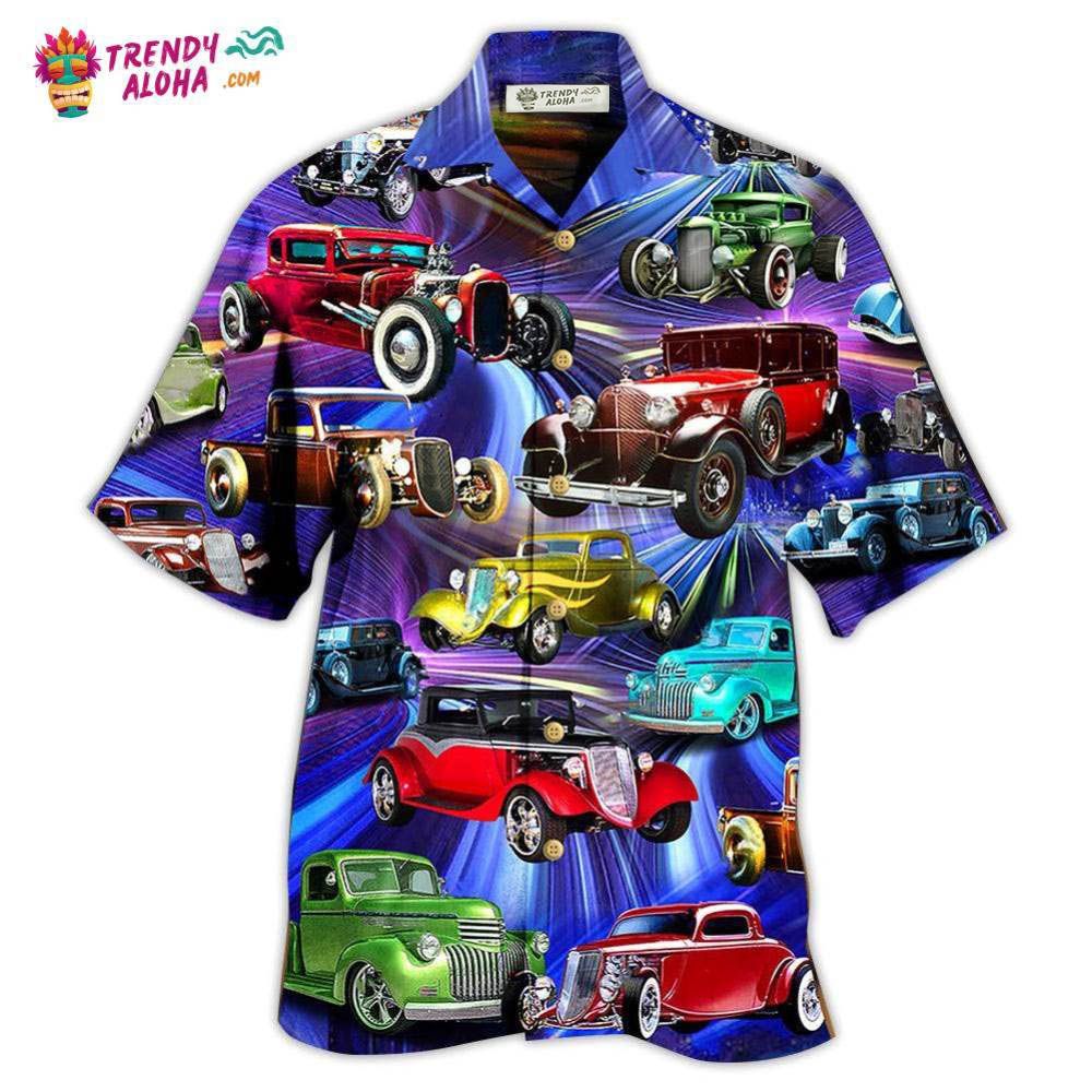 Car Green Red To Dream Stunning Style Hawaiian Shirt - Trendy Aloha