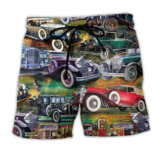Car Home Is Where You Park Trendy Aloha Hawaiian Beach Shorts