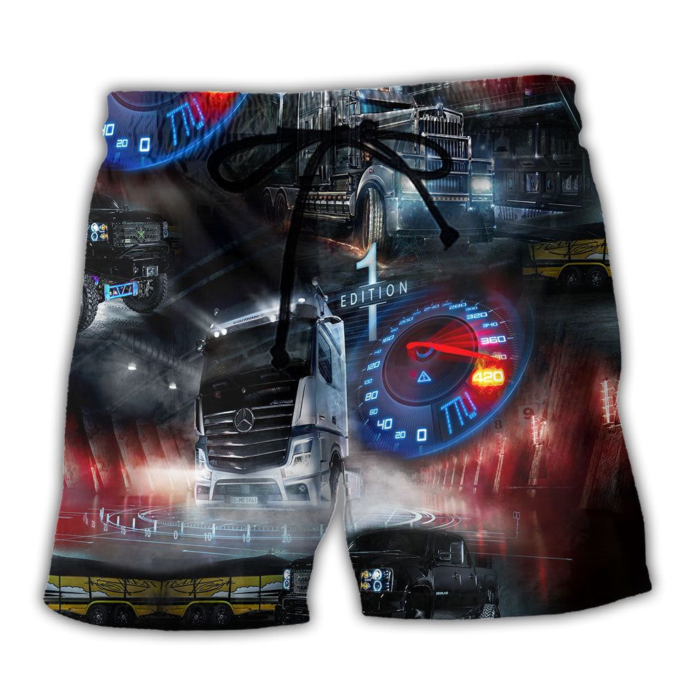 Car Love Life Cool Style Trendy Aloha Hawaiian Beach Shorts