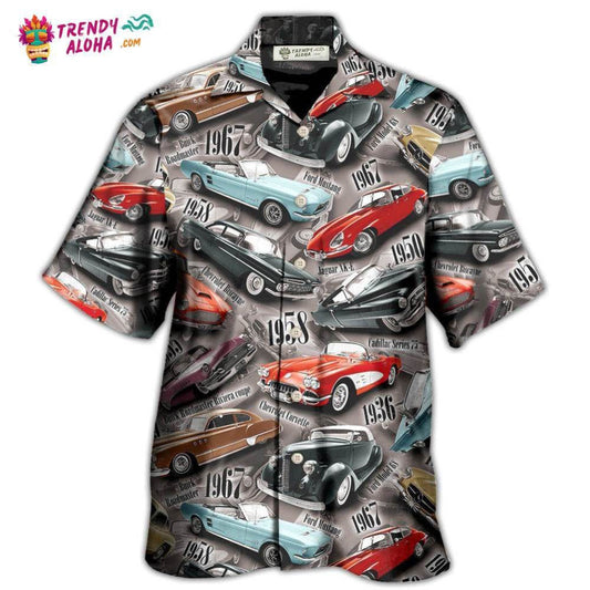 Car Old Vintage For Car Lovers Hawaiian Shirt - Trendy Aloha