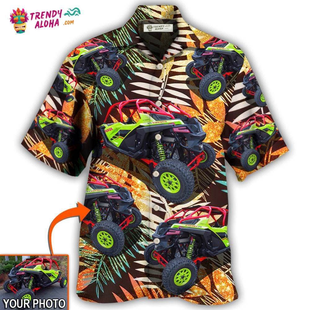 Car Polaris Pro Tropical Custom Photo Hawaiian Shirt - Trendy Aloha