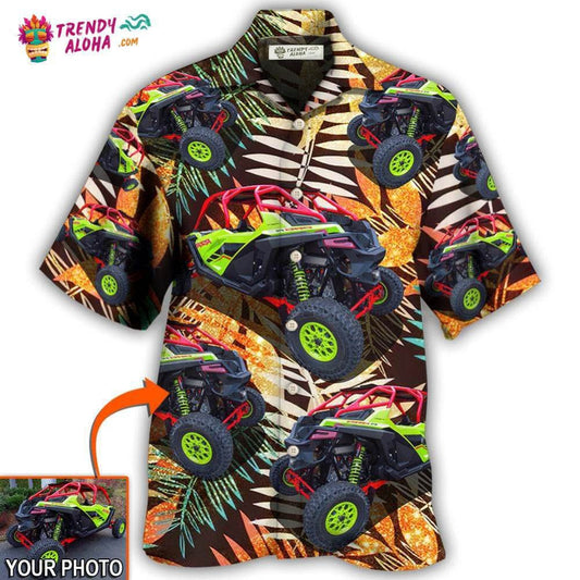 Car Polaris Pro Tropical Custom Photo Hawaiian Shirt - Trendy Aloha