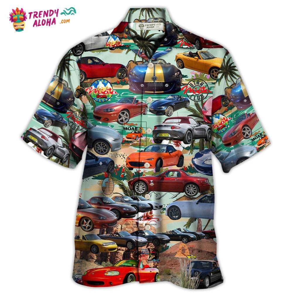 Car Summer Tropical Island Lover Hawaiian Shirt - Trendy Aloha