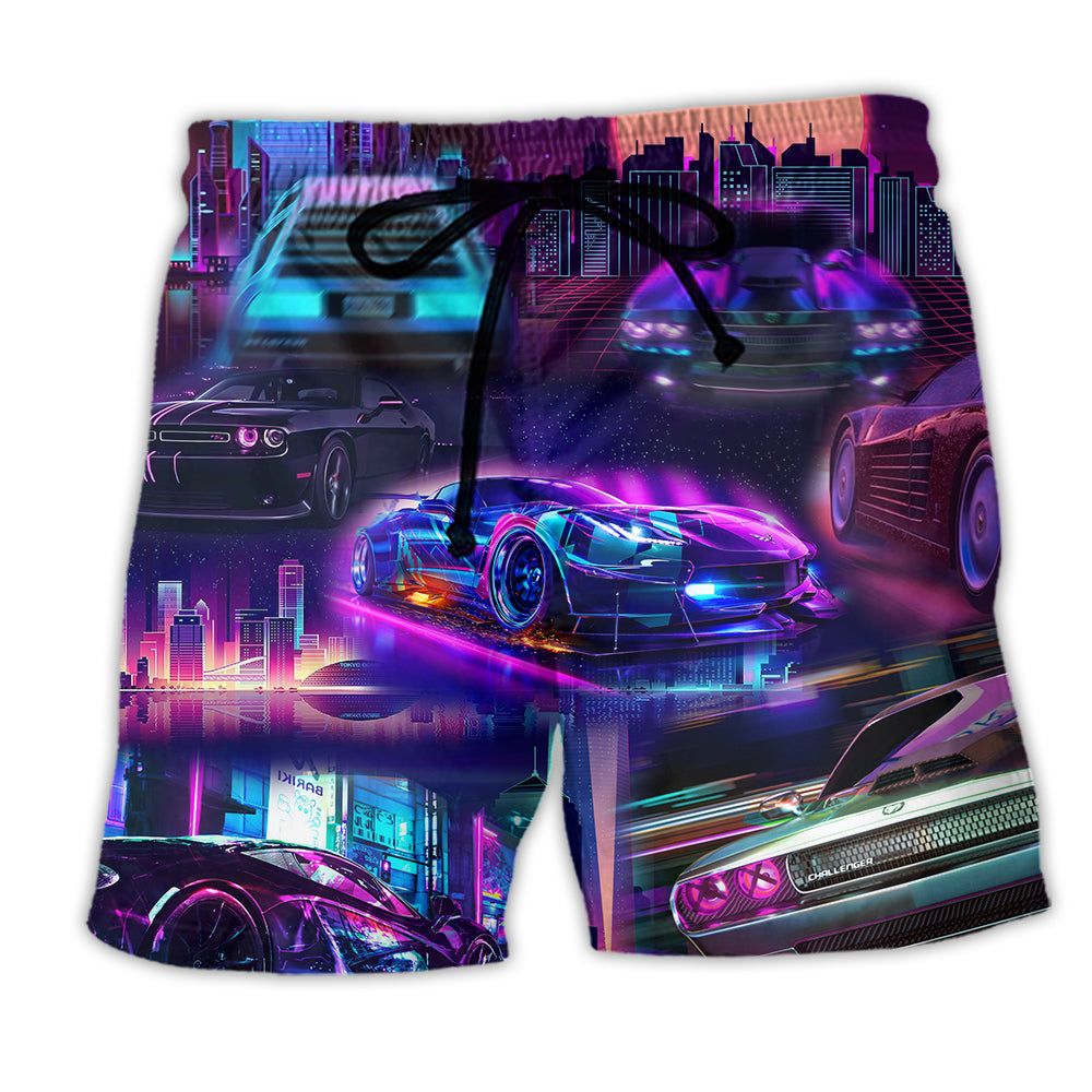 Car We Drive Say A Lot About Us Sport Car Trendy Aloha Hawaiian Beach Shorts
