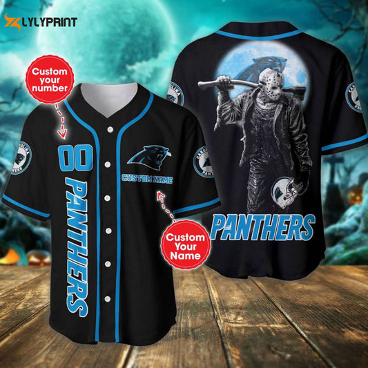 Carolina Panthers Personalized Baseball Jersey - lylyprint.com