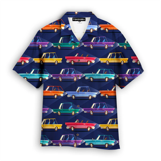 Cars Retro Style Trendy Hawaiian Shirt