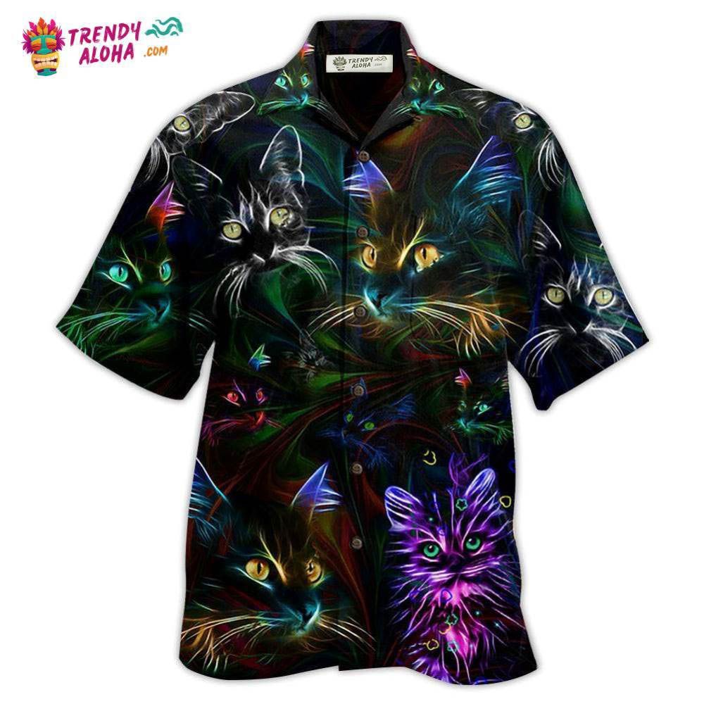 Cat Lovely Don'T Care Hawaiian Shirt - Trendy Aloha