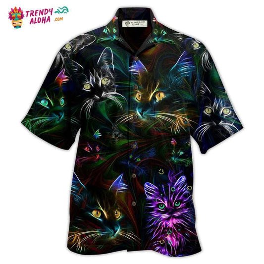 Cat Lovely Don'T Care Hawaiian Shirt - Trendy Aloha