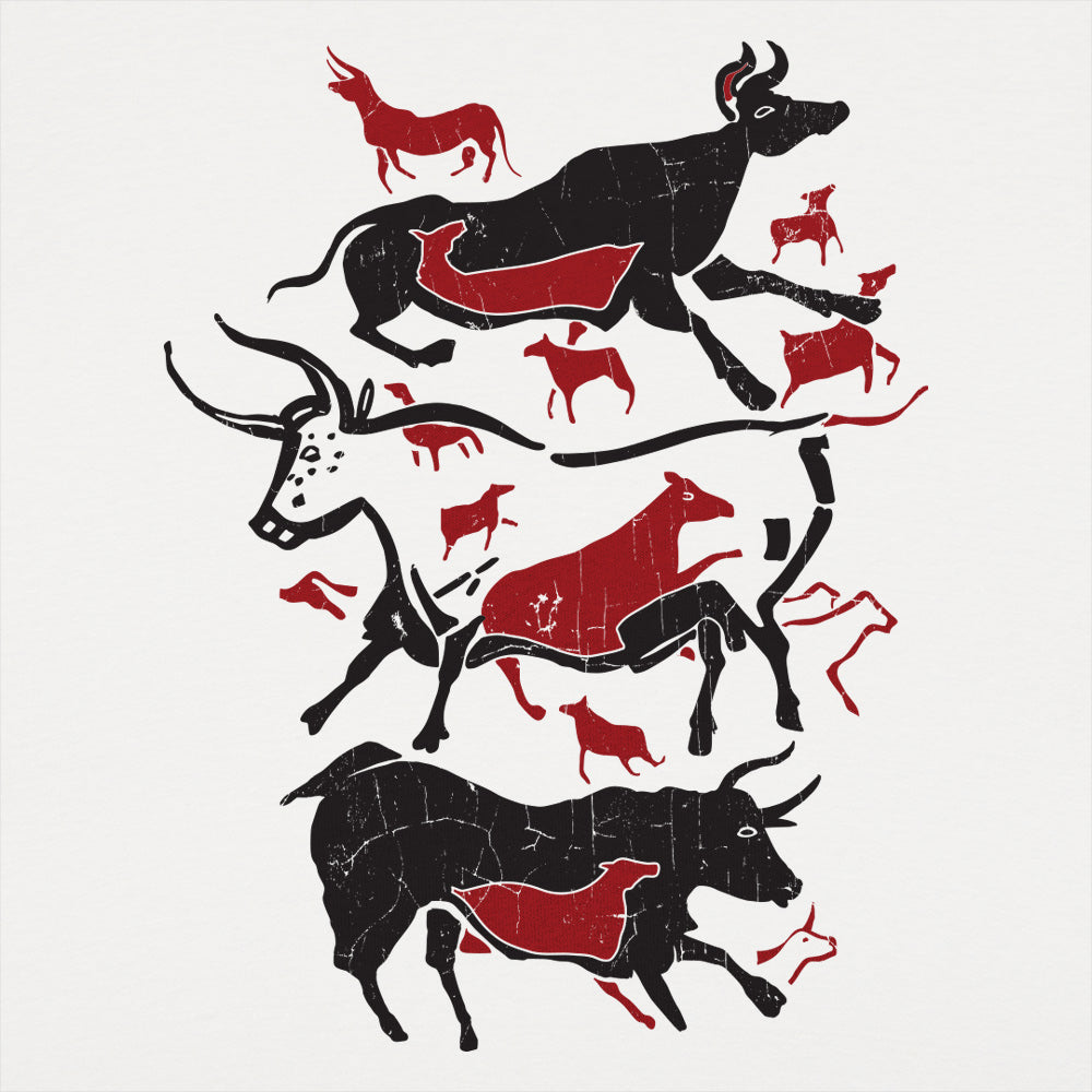 Cave Art Bulls