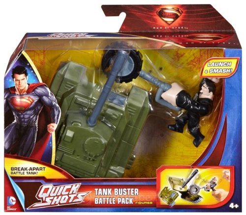 Superman MAN of Steel Quick Shots Launch & Attack Battle Pack Tank Buster General Zod
