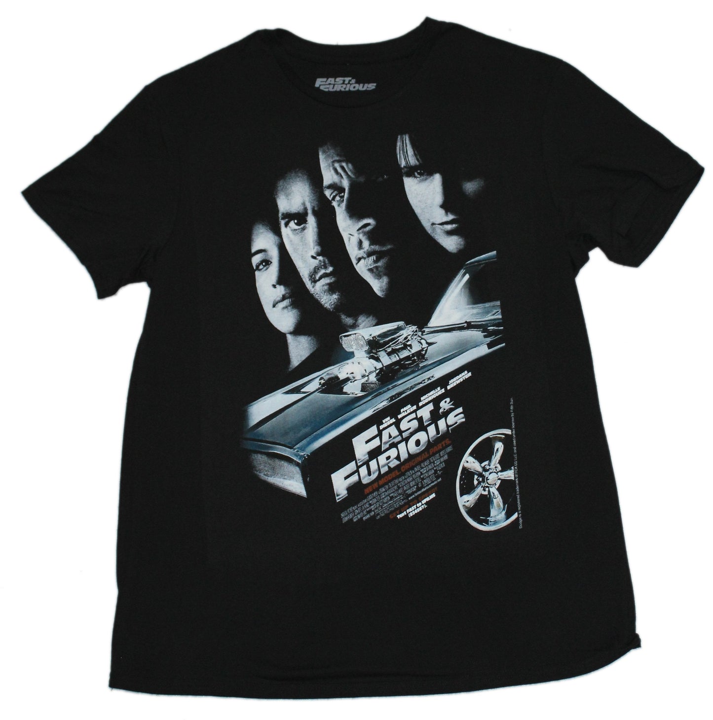 Fast and Furious Mens T-Shirt - Shadowed Trio Movie Poster Image