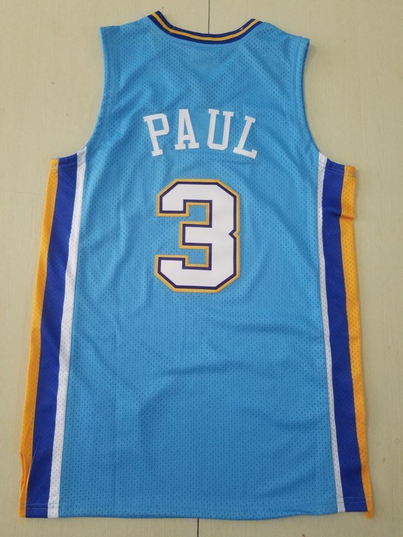 charlotte hornets #3 chris paul Hornets 3 Retro Blue s-xxl Style 1