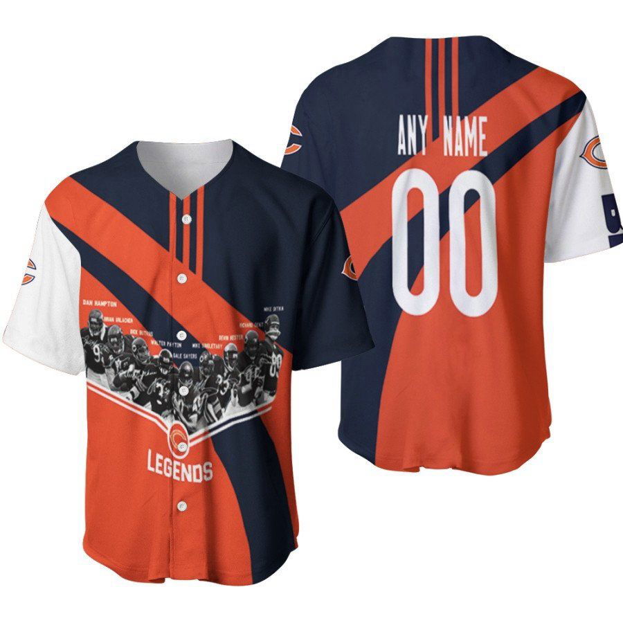 Chicago Bears Legends Great Team Champions Members List Designed Allover Gift With Custom Name Number For Bears Fans Baseball Jersey Gifts for Fans - lylyprint.com