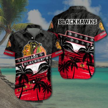 Chicago Blackhawks Tropical Paradise Hawaiian Shirt