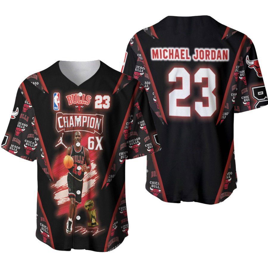 Chicago Bulls Michael Jordan 23 Champion Best Player Baseball Jersey Gifts for Fans - lylyprint.com