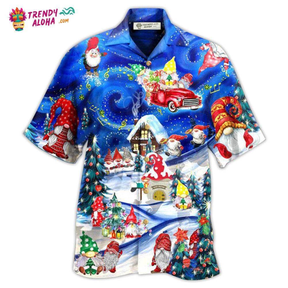 Christmas Hanging With My Gnomies And Car Hawaiian Shirt - Trendy Aloha