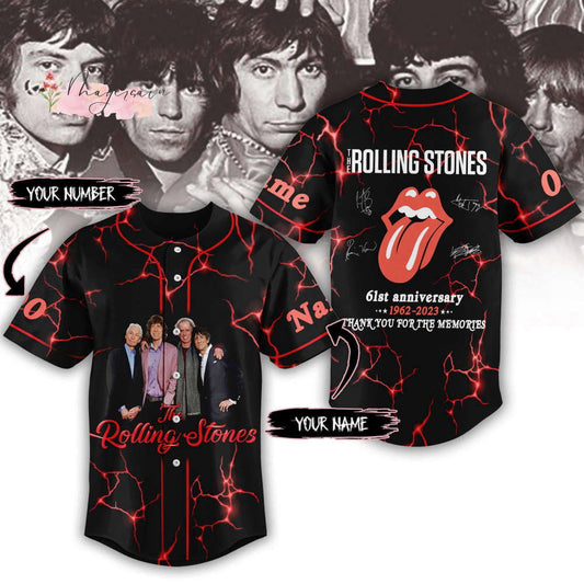 Christmas Stones Script Tongue Baseball Jersey Shirt, Rock And Roll Baseball Jersey, Rolling Jersey Shirt, Music Lover Baseball Shirt - Aopprinter