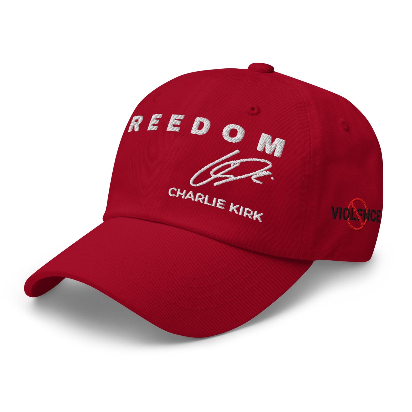 RIP Charlie Kirk Freedom Signature Red Hat