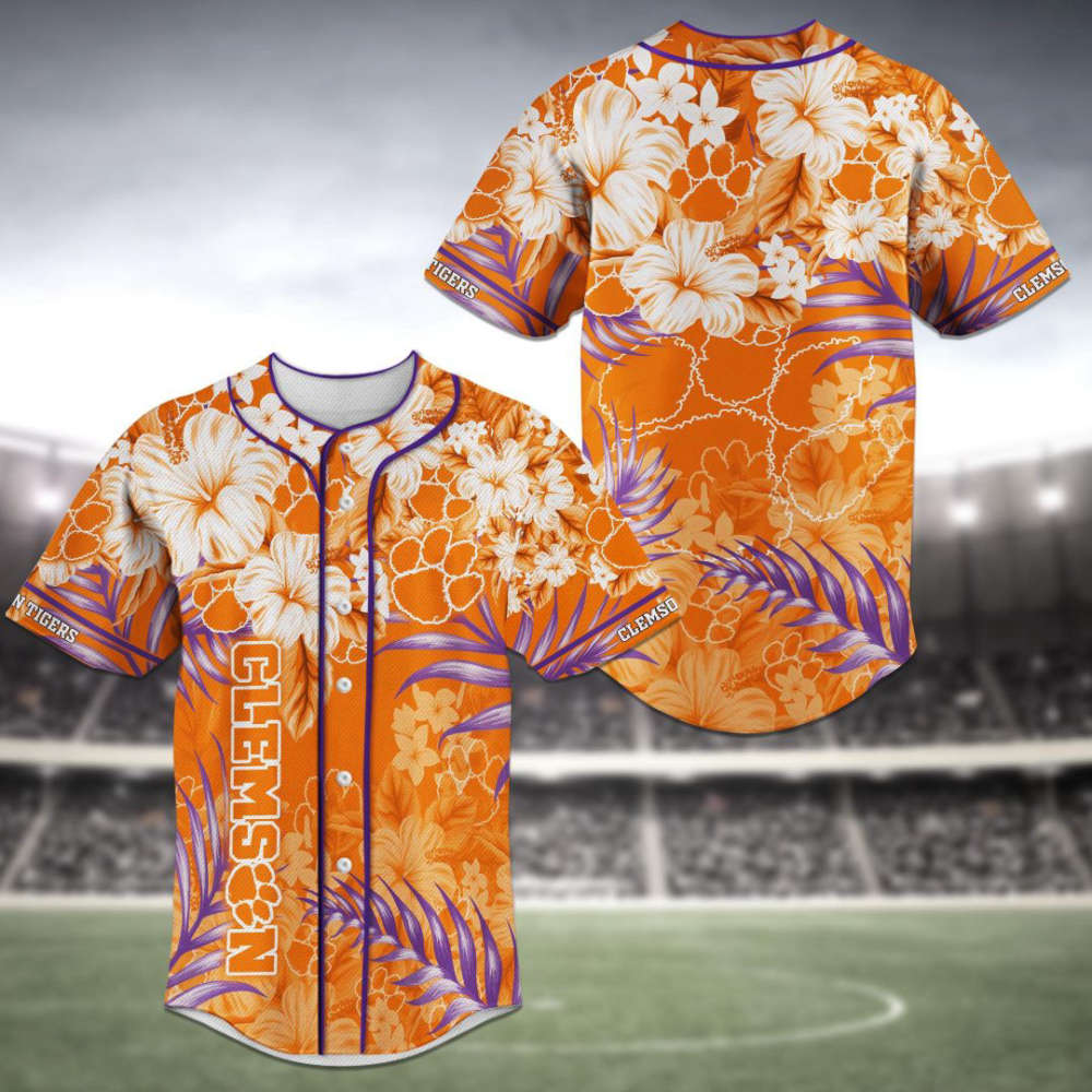 Clemson Tigers Baseball Jersey Personalized 2023 BJ0206 - lylyprint.com