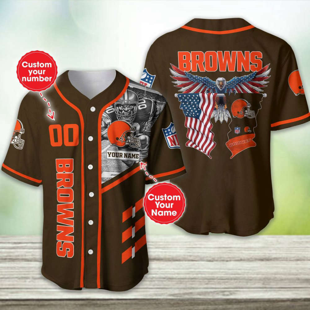 Cleveland Browns Personalized Baseball Jersey Gift For Men Women - lylyprint.com