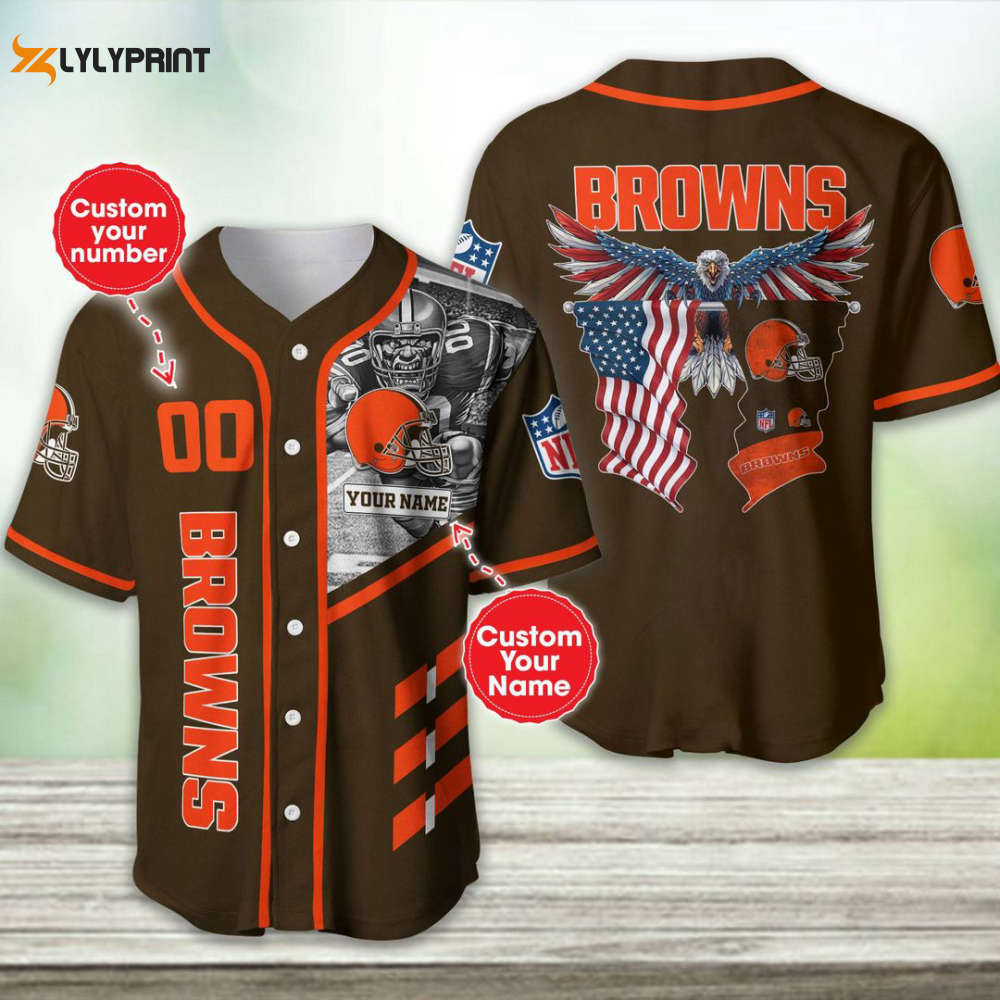 Cleveland Browns Personalized Baseball Jersey Gift For Men Women - lylyprint.com