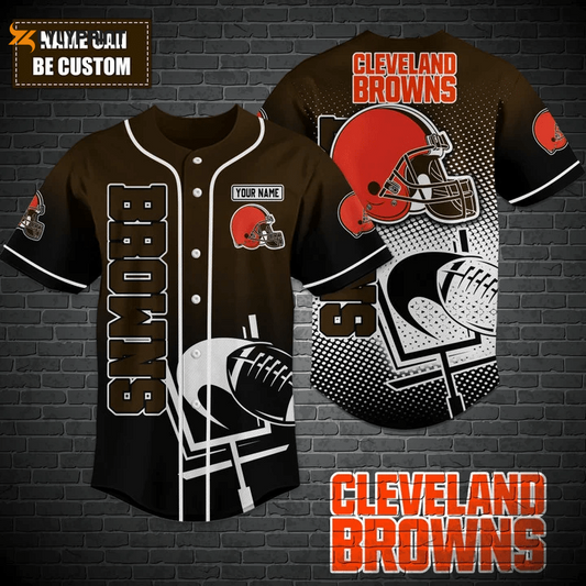 Cleveland Browns Personalized Baseball Jersey Fan Gifts - lylyprint.com