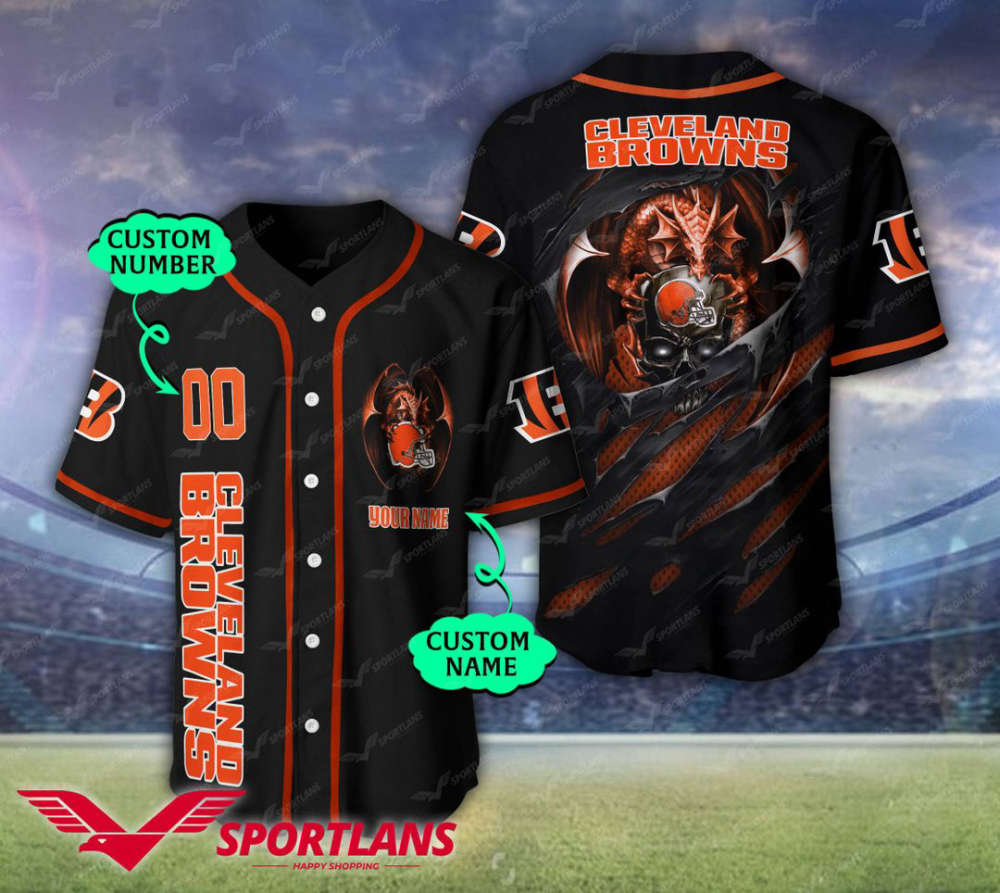 Cleveland Browns Personalized Baseball Jersey - lylyprint.com