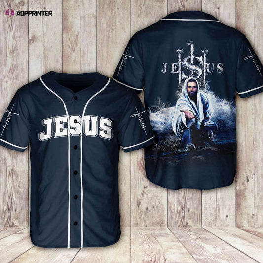 Colorful Jesus Hand Storm Baseball Jersey Adult Unisex S-5XL Full Size - Aopprinter