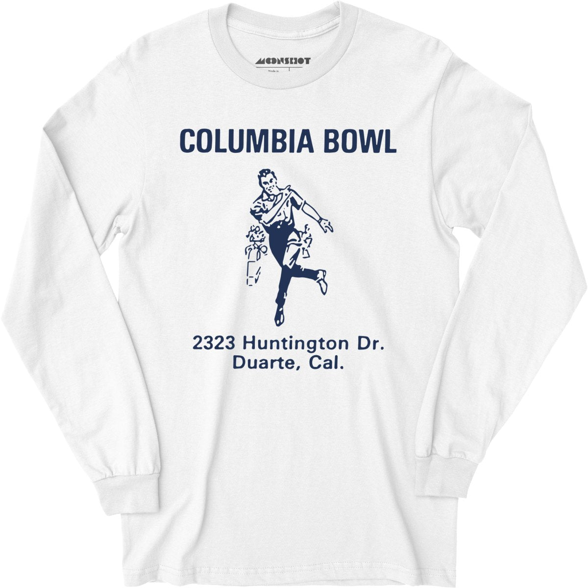 Columbia Bowl - Duarte, CA - Vintage Bowling Alley - Long Sleeve T-Shirt