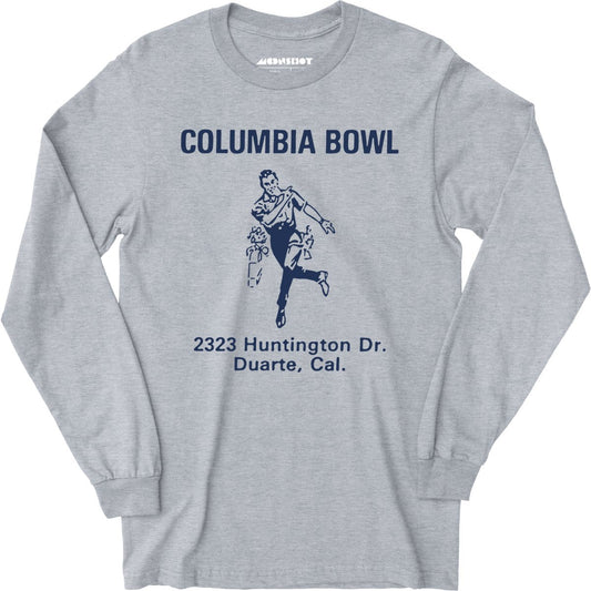 Columbia Bowl - Duarte, CA - Vintage Bowling Alley - Long Sleeve T-Shirt
