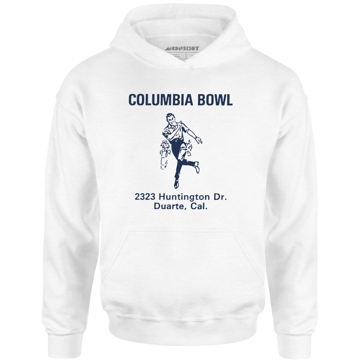 Columbia Bowl - Duarte, CA - Vintage Bowling Alley - Unisex Hoodie