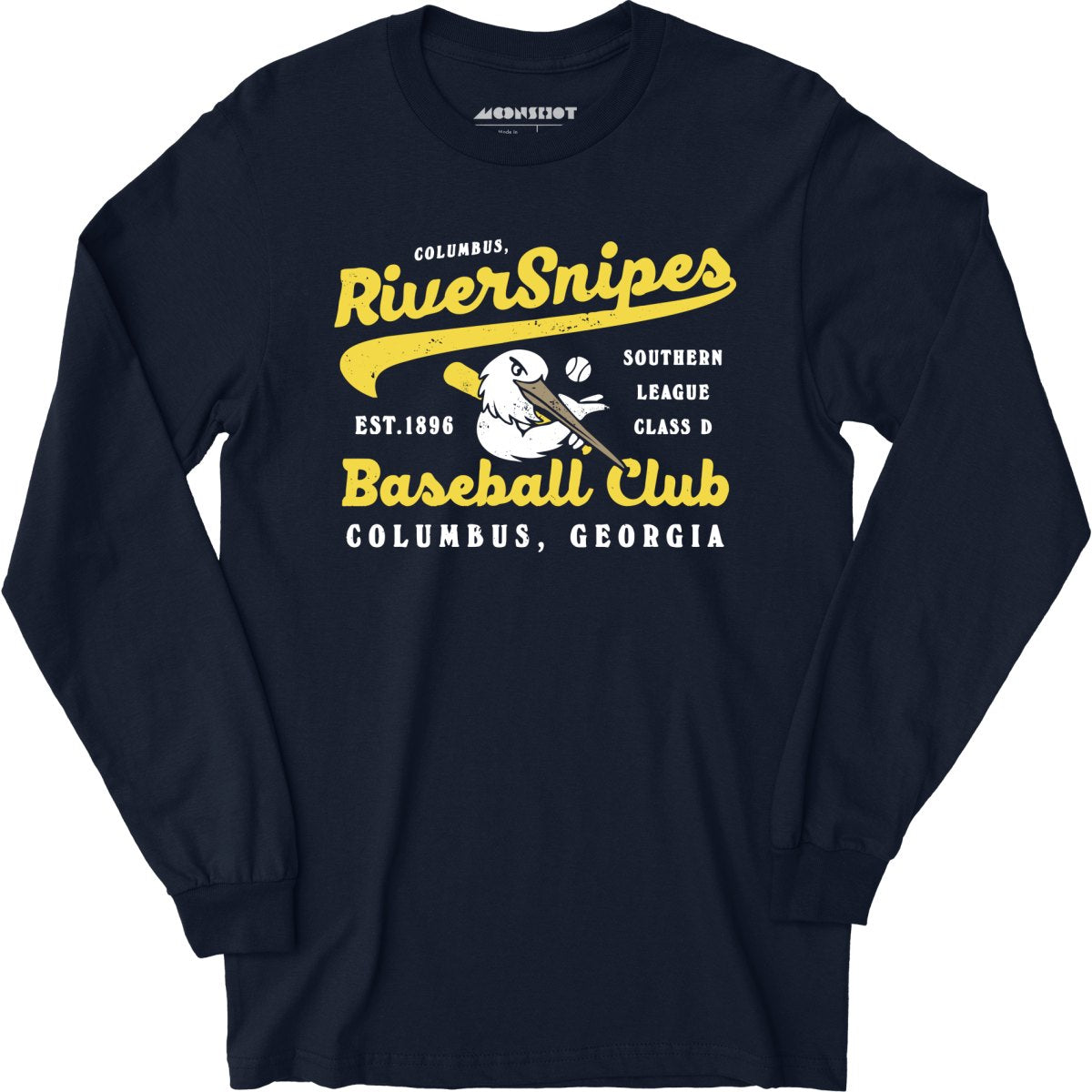 Columbus River Snipes - Georgia - Vintage Defunct Baseball Teams - Long Sleeve T-Shirt