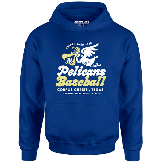 Corpus Christi Pelicans - Texas - Vintage Defunct Baseball Teams - Unisex Hoodie