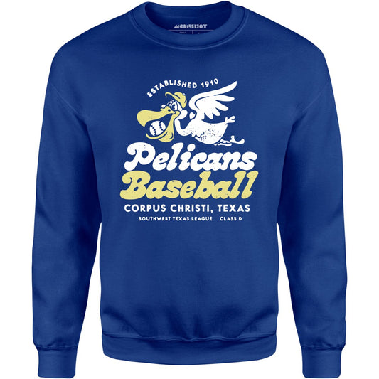 Corpus Christi Pelicans - Texas - Vintage Defunct Baseball Teams - Unisex Sweatshirt