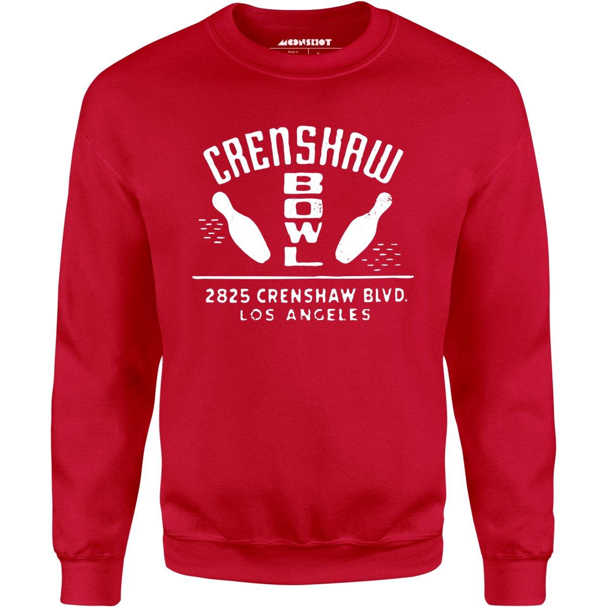 Crenshaw Bowl - Los Angeles, CA - Vintage Bowling Alley - Unisex Sweatshirt