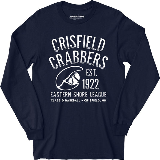 Crisfield Crabbers - Maryland - Vintage Defunct Baseball Teams - Long Sleeve T-Shirt
