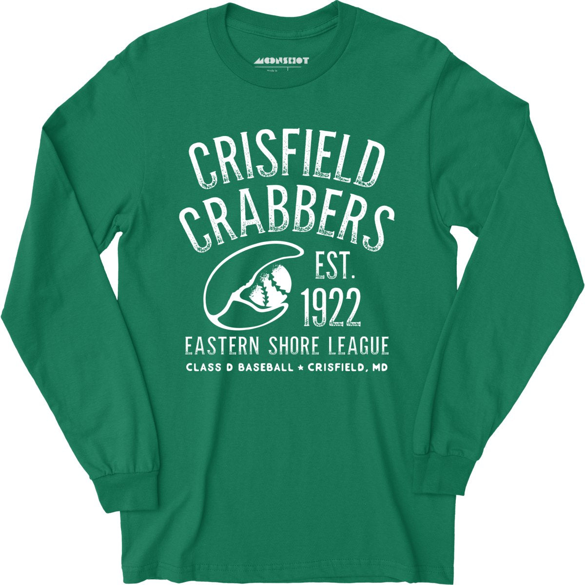 Crisfield Crabbers - Maryland - Vintage Defunct Baseball Teams - Long Sleeve T-Shirt