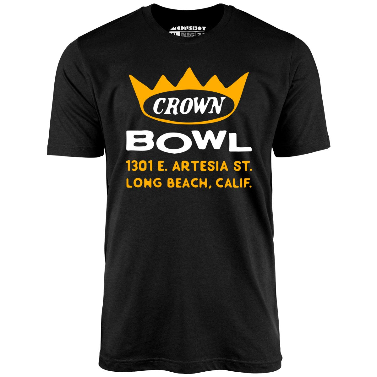 Crown Bowl - Long Beach, CA - Vintage Bowling Alley - Unisex T-Shirt