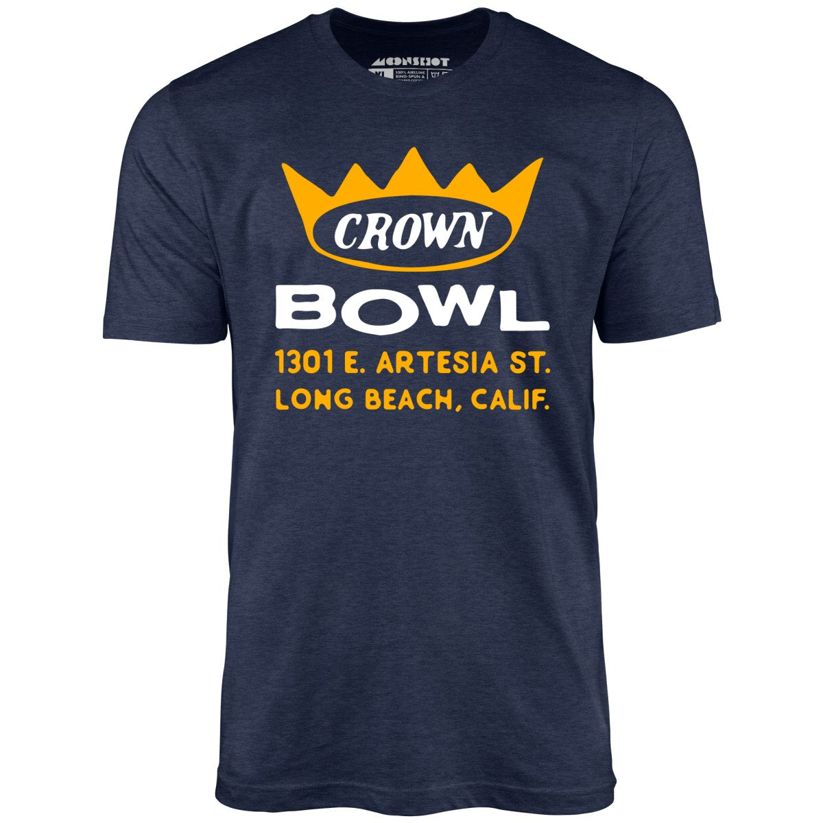 Crown Bowl - Long Beach, CA - Vintage Bowling Alley - Unisex T-Shirt