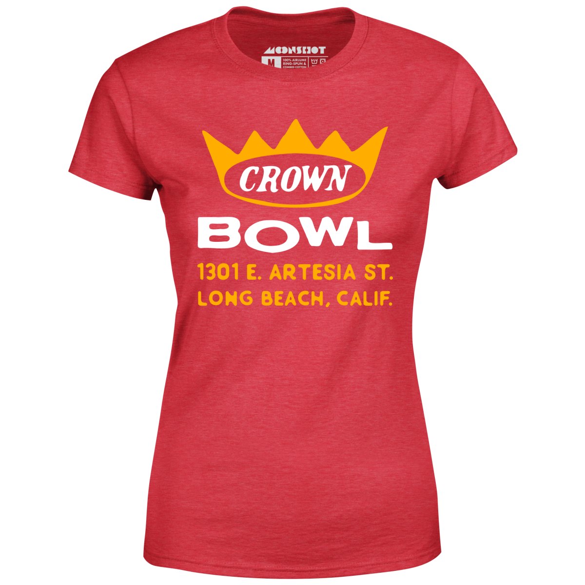 Crown Bowl - Long Beach, CA - Vintage Bowling Alley - Women's T-Shirt