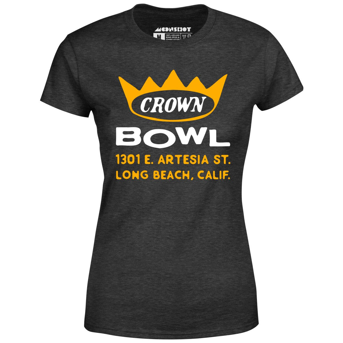 Crown Bowl - Long Beach, CA - Vintage Bowling Alley - Women's T-Shirt