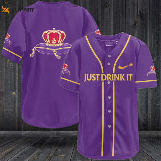 Crown Royal Just Drink It All Over Print Unisex Baseball Jersey - lylyprint.com