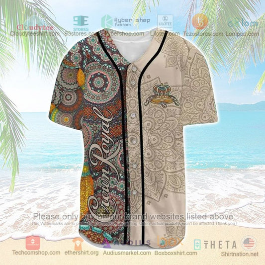 HOT Crown Royal tribal pattern Baseball Jersey Shirt