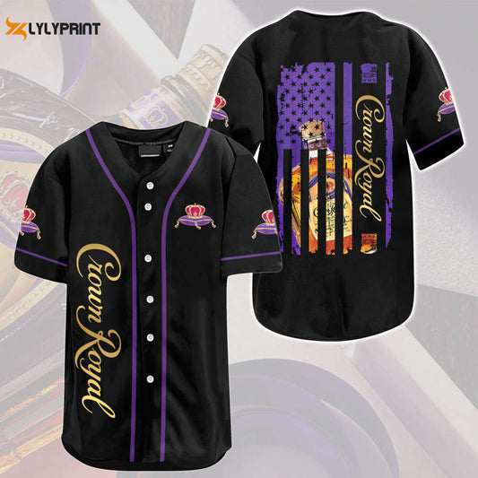 Crown Royal USA Flag All Over Print Unisex Baseball Jersey - lylyprint.com