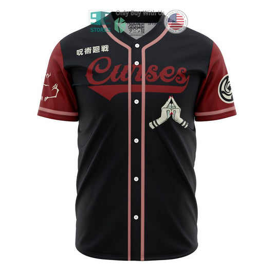 BEST Curses Sukuna Jujutsu Kaisen Baseball Jersey