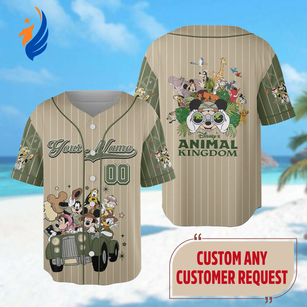 Leopard Hakuna Matata Baseball Jersey - Unique Animal Kingdom Team Shirt for Magical Mickey Mouse and Friends Trip - Bafud
