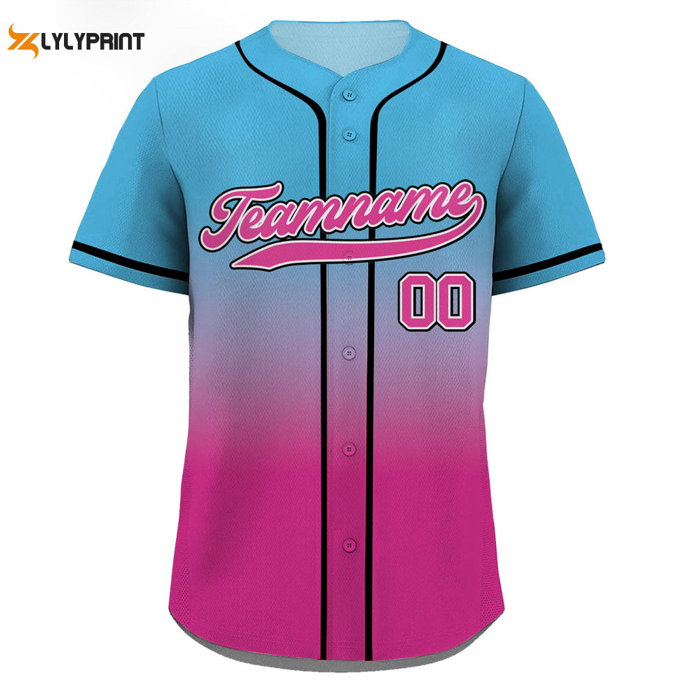 Custom Baseball Jersey with Teamname Name Number, Gifts for Baseball Fans - lylyprint.com