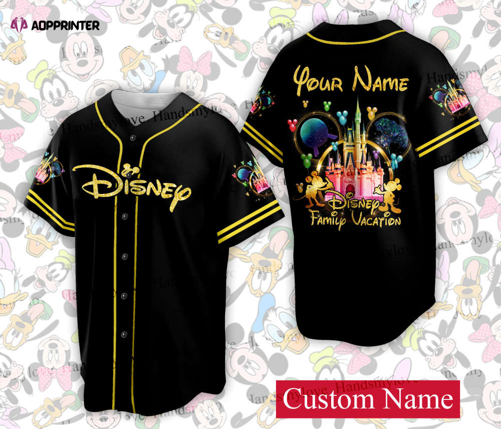 Custom Ddisneyland Baseball Jersey Ddisney Vacation Matching Shirt Personalized Ddisney Baseball Game Day Outfit For Baseball Fan Player - Aopprinter